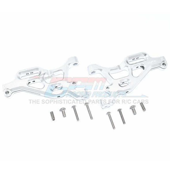 GPM Racing Aluminum Front Lower Arms Set Silver : Limitless / Infraction / Typhon