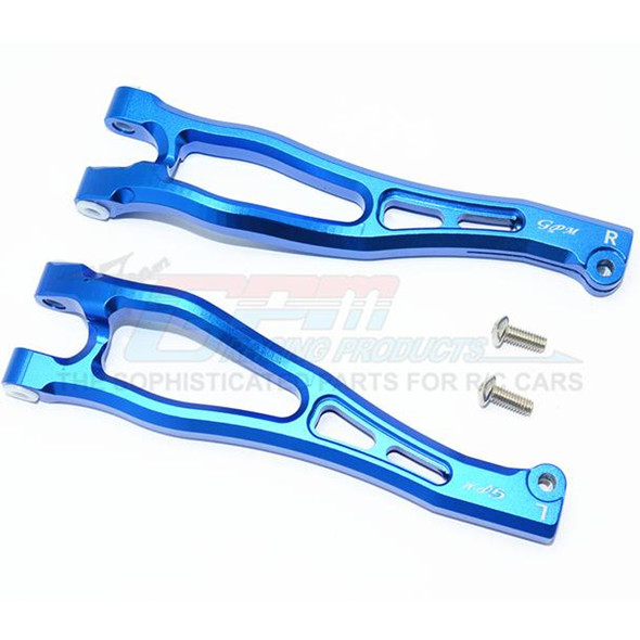 GPM Racing Aluminum Front Upper Arms Blue : Kraton / Outcast / Notorious