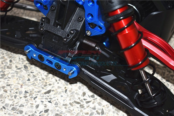 GPM Aluminum Front Lower Suspension Mount Blue : 1/5 KRATON/OUTCAST 8S BLX