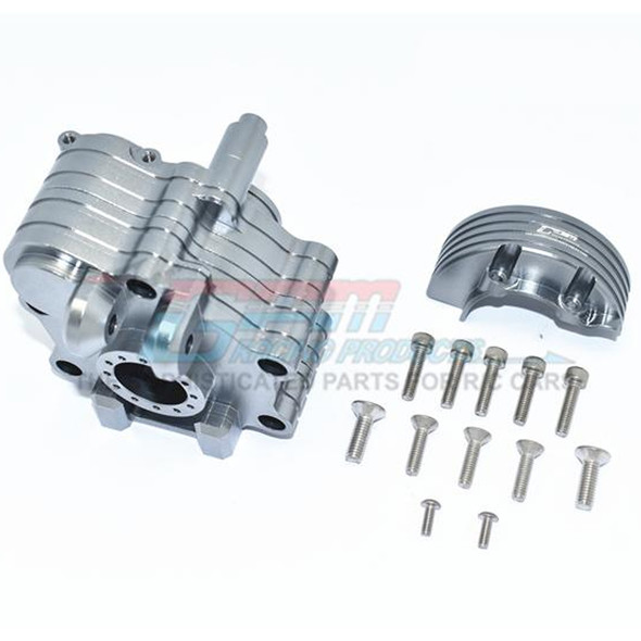 GPM Racing Aluminum Center Gearbox Grey : 1/5 KRATON 8S BLX / OUTCAST  8S BLX