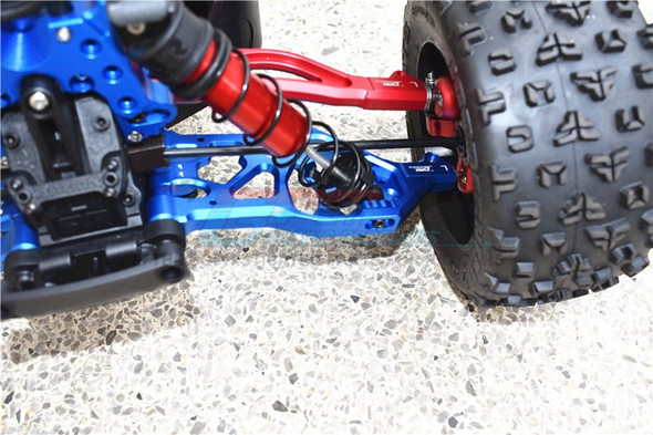 GPM Racing Aluminum Front Lower Arms Blue : 1/5 KRATON / OUTCAST 8S BLX