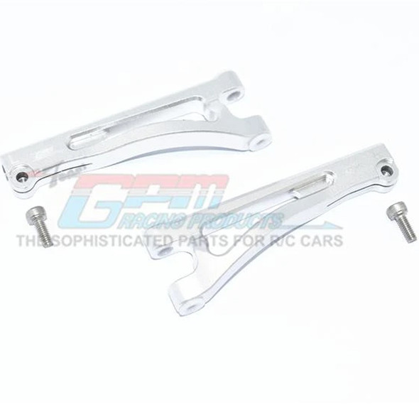 GPM Racing Aluminum Front Upper Arms Silver : Arrma 1/7 Mojave 6S BLX