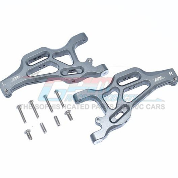 GPM Racing Aluminum Front Lower Arms Grey : 1/7 Mojave 6S BLX