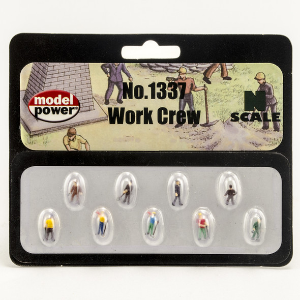 Model Power Work Crew Figures (12) N Train Figures 1337