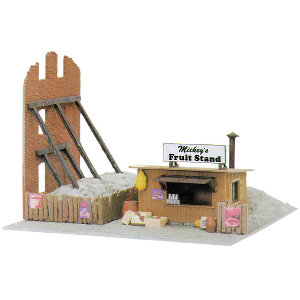 Model Power 682 Fruit Stand Built-Up Building : HO Scale
