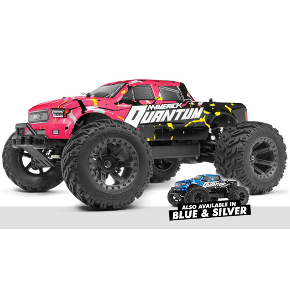 Maverick 150101 Quantum MT 1/10 4WD Electric Monster Truck RTR Pink / Yellow