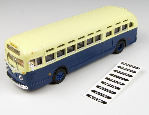 Classic Metal Works HO GMC TDH 3610 Transit Bus Transit Blue W/ Cream Roof MWI32307