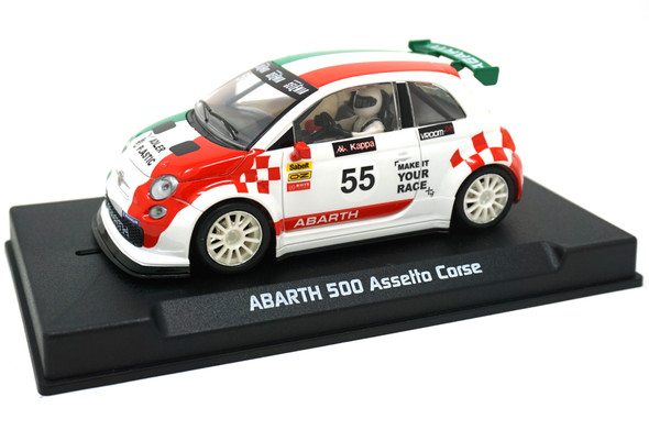 NSR 0015SW Abarth 500 White Trofeo Abarth Italia #55 1/32 Slot Car