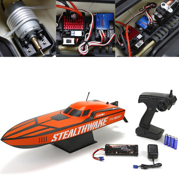 Pro Boat Stealthwake 23-inch Deep-V Boat Brushed RTR w/Radio / Battery / Charger