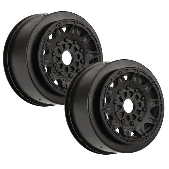 Pro-Line 2770-03 Raid 2.2"/3.0" Black Wheels w/17mm Hex F/R : DB8 / Senton 6S & SC