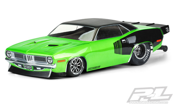 Pro-Line 3550-00 Clear Body 1972 Plymouth Barracuda : Slash 2WD Drag Car