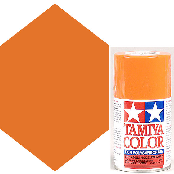 Tamiya Polycarbonate Orange Spray Paint PS-7
