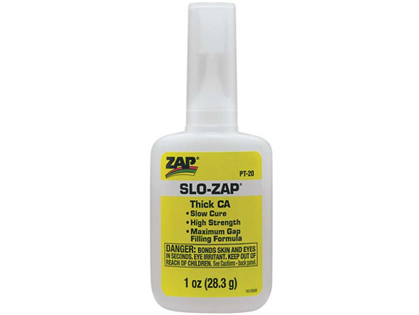 Pacer Zap Adhesives Slo Zap CA Thick Glue 1oz PT20