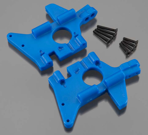 RPM 81065 Front Bulkheads (2pcs) Blue For Traxxas T/E Maxx