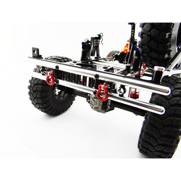 Hot Racing SCX03ERA01 Tubular Rear Bumper w/ Winch & Light Mount : SCX10