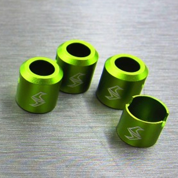 SAMIX SCX2-6043HGN Aluminum Drivershaft Caps Green (4pcs) : SCX10-2 RTR version