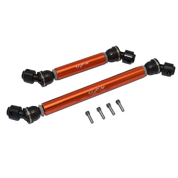 GPM  Steel + Aluminium Front + Rear CVD Drive Shaft - Orange : Axial SCX10 III