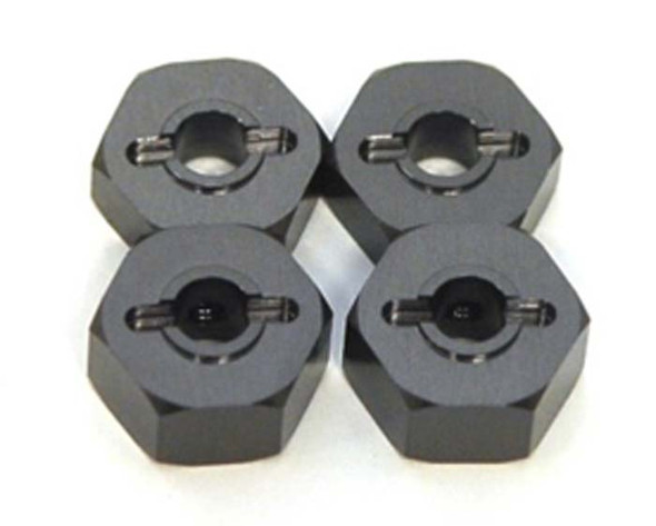 STRC ST3654-14GM 14mm Alumimum Wheel Hex Adapters Gun Metal Stampede