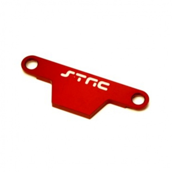 STRC ST3727AR CNC Machined Alum. Battery Hold-down Plate: Rustler / Bandit Red