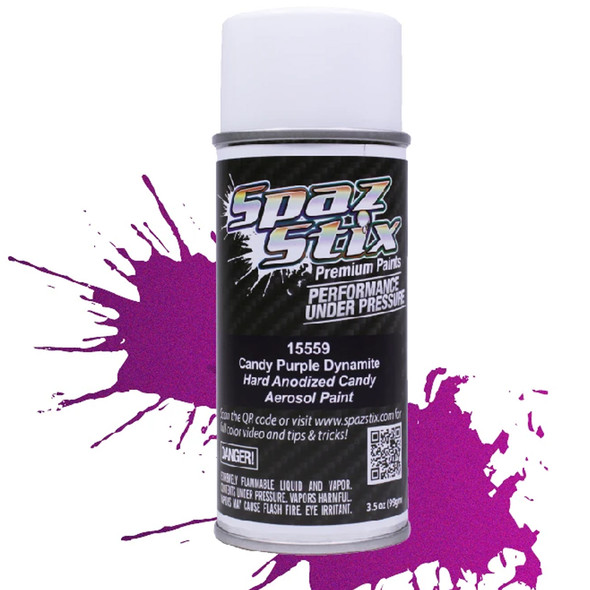 Spaz Stix Candy Purple Dynamite Aerosol Spray Paint 3.5oz Can