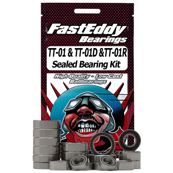 Fast Eddy Bearings TFE1389 Tamiya TT-01 Chassis Sealed Bearing Kit