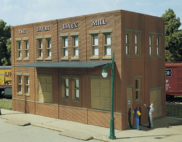 Design Preservation Models Laube's Linen Mill HO Train Building 10600