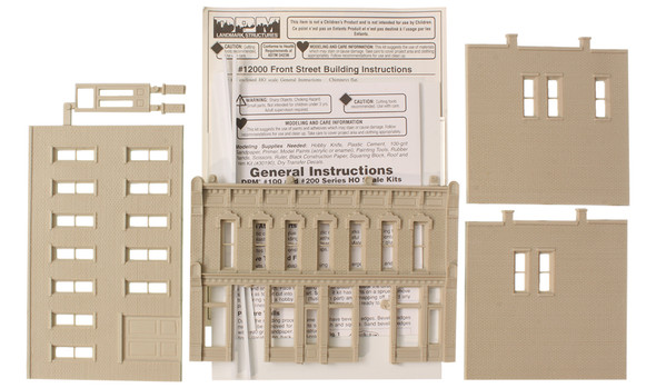 Design Preservation Models Front Street Building HO Train Building Kit 12000