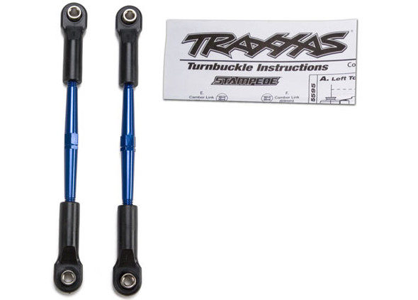 Traxxas 2336A Alum Turnbuckles Blue 61mm Stmpd (2)