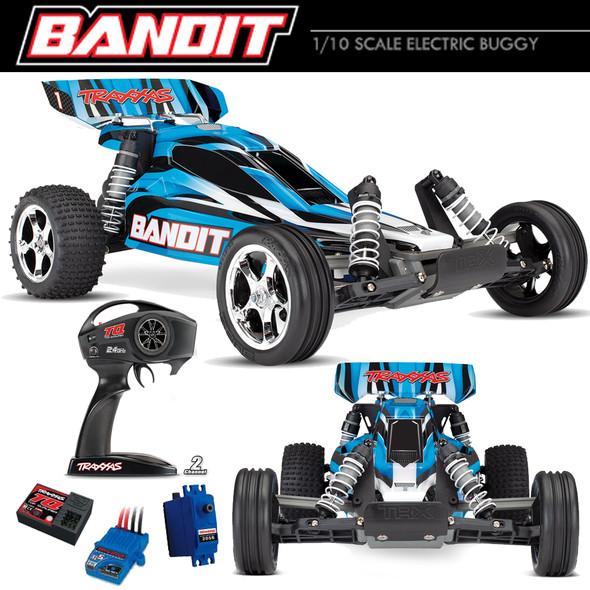 Traxxas 24054-4 1/10 Bandit XL-5 2WD On/Off Road Red Buggy w/ TQ Radio -  Nitro Hobbies