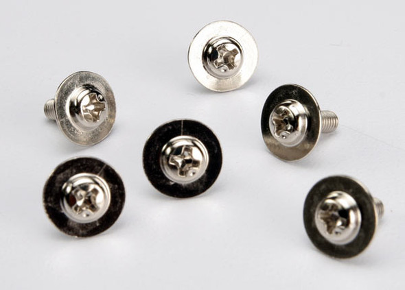 Traxxas 3185X Screws 3x8mm Washerhead Machine (6)