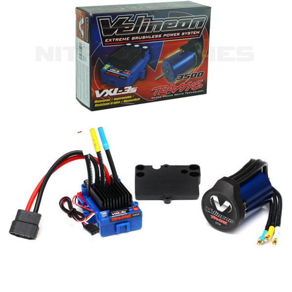 Traxxas 3350R Velineon Waterproof 3500 Brushless Motor / ESC VXL-3s System 4-pole