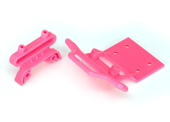 Traxxas 3621P Front Bumper w/ Bumper Mount 4x23mm (2) Pink