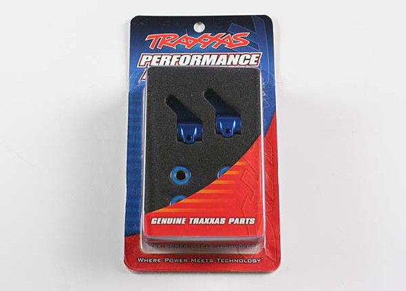 Traxxas 3636A Blue Anodized Aluminum Steering Blocks (4) : Bandit VXL / XL-5
