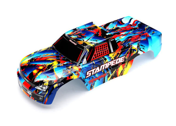 Traxxas 3648 Painted Body w/ Decals : Stampede Rock n' Roll