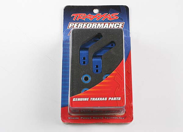 Traxxas 3652A Aluminum Rear Stub Axle Carriers Blue (4)