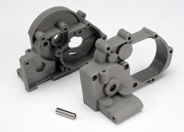 Traxxas 3691A Gearbox Left / Rightt w/Idler Gear Shaft Gray Slash / Rustler