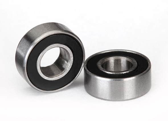 Traxxas Ball bearings, black rubber sealed (5x11x4mm) (2) : TRX-4