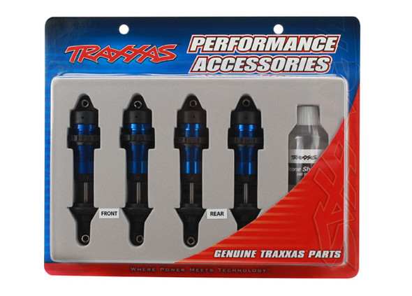 Traxxas 5460A GTR Aluminum Blue-Anodized Shocks E-Revo / Summit / Jato / Slayer