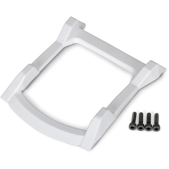 Traxxas 6728A Body Roof Skid Plate White w/ 3x12mm Screws (4) : Rustler 4x4 VXL