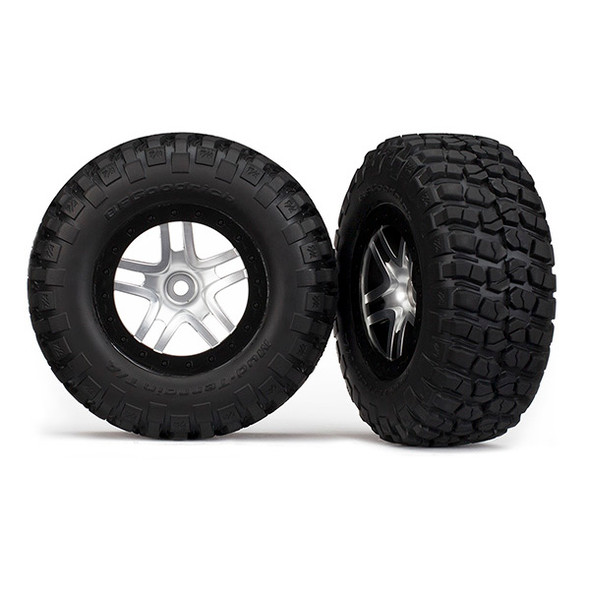 Traxxas 6873X Tires/Wheels Assembled Black Beadlock (2)