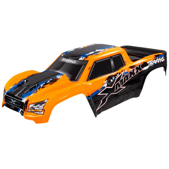 Traxxas 7811 Orange Body Painted w/ Front & Rear Mounts / Rear Support : X-Maxx