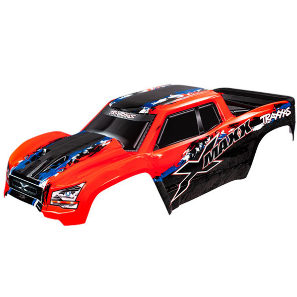 Traxxas 7811R Red Body Painted w/ Front & Rear Mounts / Rear Support : X-Maxx