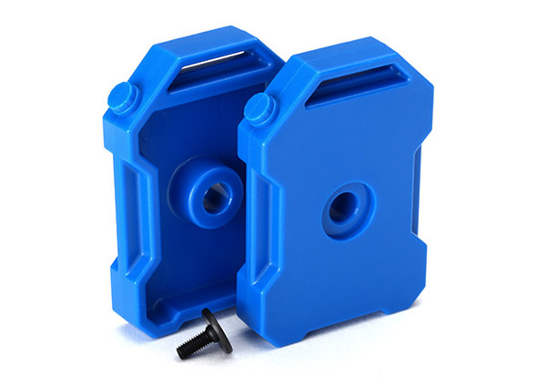 Traxxas 8022R Fuel Canisters Blue (2) 3x8 FCS (1) : TRX-4