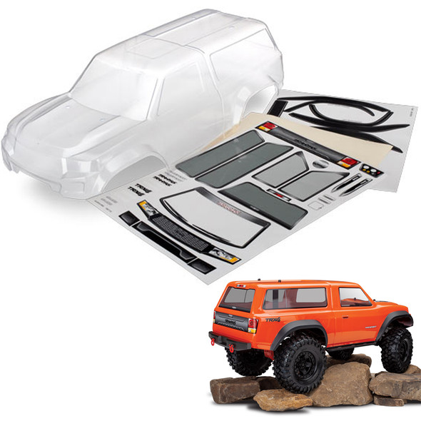 Traxxas TRX-4 Sport Body w/Camper Clear/Trimmed w/Window Masks/Decal Sheet