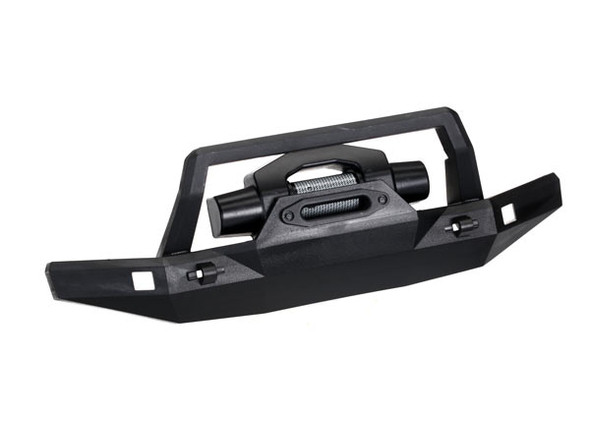Traxxas 8124 Front Bumper (178mm wide) / Winch / 2.6x8 BCS (1) : TRX-4 Sport