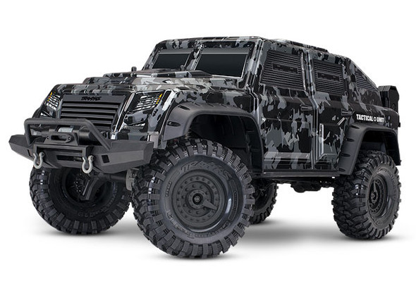 Traxxas 8211 Body, Tactical Unit clear, requires painting / decals : TRX-4