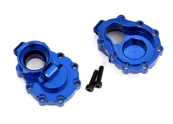 Traxxas 8253X Aluminum Portal Housings Inner Rear 6061-T6 Blue (2) : TRX-4