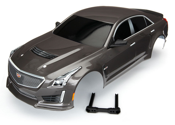 Traxxas 8391X Silver Cadillac CTS-V Body Painted Decals Applied : 4-Tec 2.0