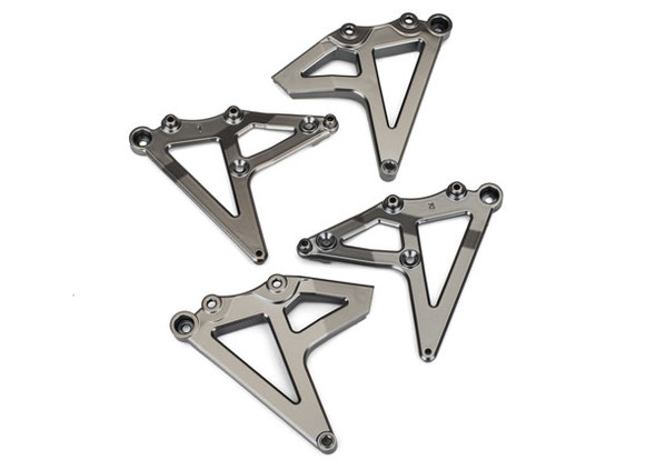 Traxxas 8538X Shock Mounts Rear (Left & Right) Blk/Chr : Unlimited Desert Racer UDR