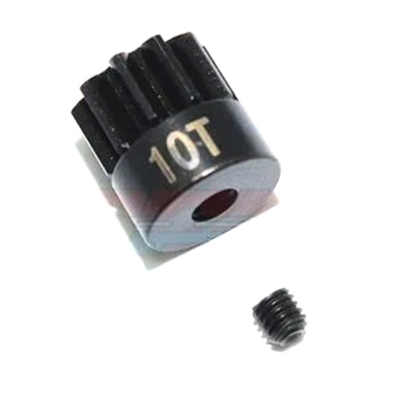 GPM Racing Steel 10T Pinion Gear (2Pcs) Set Black : TRX-4 / TRX-6 GPM Racing Steel 10T Pinion Gear (2Pcs) Set Black : TRX-4 / TRX-6